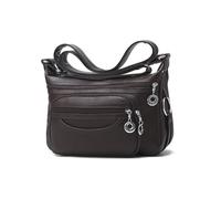 NICOLE & DORIS Sac à Bandoulière Imperméable Sac a Main Femmes Multi-poches Sacs de Messager pour Quotidienne,au Travail,aux Voyages Marron