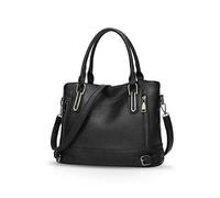 NICOLE & DORIS Sac à bandoulière pour Femme Sac à Main Sac à Main Sacs portés épaule Bourse en Similicuir Noir