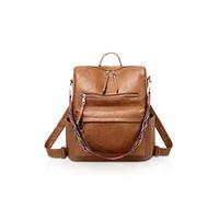 NICOLE&DORIS Sac à dos en cuir ancien Sac à main pour les femmes Université voyage sac à dos d'école marron