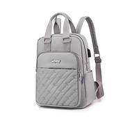 NICOLE & DORIS Sac a Dos Femme Grand Sac à Dos pour Ordinateur Sacs Portés Dos Léger Sacs à Dos Loisir Daypacks Sac D'école Collège Sac a Dos pour Travail Voyage L'école Gris