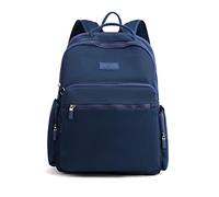 NICOLE & DORIS Sac à Dos Femme Leger Sacs à Main Portés Dos Multi Poches Sac à Dos en Nylon Imperméable Sacs D'école Sac à Dos pour Bagages Loisir Daypacks Bleu Marine