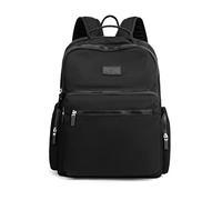 NICOLE & DORIS Sac à Dos Femme Leger Sacs à Main Portés Dos Multi Poches Sac à Dos en Nylon Imperméable Sacs D'école Sac à Dos pour Bagages Loisir Daypacks Noir