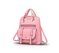 NICOLE&DORIS Sac à Dos Femme Mode Sac a Dos College Fille Cartable Sac à Main Sac décontracté Noir