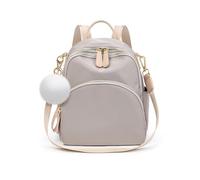 NICOLE & DORIS Sac à Dos Femme Tendance Petit Sacs à Main Portés Dos Léger Sac a Dos Bandoulière Mini Daypack Sac a Dos pour Travail Shopping Voyage Gris