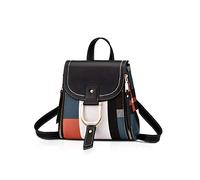 NICOLE&DORIS Sac à Dos Femmes Petit Sac à Dos Sac bandoulière Sacs à Main Sac à Dos pour Dames Cuir Sac à Dos Sac d'épaule Noir