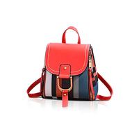 NICOLE&DORIS Sac à dos Femmes Petit sac à dos Sac bandoulière Sacs à main Sac à dos pour dames Cuir Sac à dos Sac d'épaule rouge