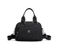 NICOLE & DORIS Sac à Main Bandoulière Décontracté Sac Messenger Femme Sac D'épaule Léger en Nylon Besace Sacoche pour Quotidien L'école Voyage Noir