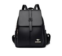 NICOLE & DORIS Sac a Main Dos Femme Petit Sac à Dos en Cuir PU Sac a Dos Feminin Elegant Loisir Daypacks Sac a Dos Antivol Étanche Mini Sac à Dos à Rabat Noir