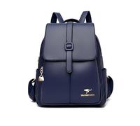 NICOLE & DORIS Sac a Main Dos Femme Petit Sac à Dos en Cuir PU Sac a Dos Feminin Elegant Loisir Daypacks Sac a Dos Antivol Étanche Mini Sac à Dos à Rabat Bleu