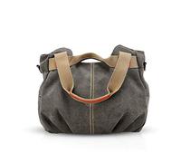 NICOLE & DORIS Sac à Main en Toile pour Femme Sac à bandoulière Sac à l'épaule pour Femme Sac Hobo pour Femme Gris