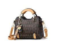 NICOLE & DORIS Sac a Main et Bandoulière Femme Petit Sac Bandoulière Mignon Sacs Epaule en PU Cuir Sac Crossbody Fille Mini Sac a Main Mode Jaune avec Lettres