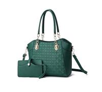 NICOLE & DORIS Sac a Main et Portefeuille Femme Sac Fourre Tout Moyen Cuir PU Sac à Main Bandoulière Ensemble Sac D'épaule pour Travail Shopping Voyage Vert