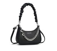 NICOLE & DORIS Sac à Main Femme Bandoulière Chaine Sac Cartable Sac D'épaule PU Cuir Petit Sac Besace Sac Epaule Multifonction Sac Soiree Noir
