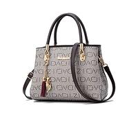 NICOLE & DORIS Sac à Main Femme Chic et Élégant - Grande Capacité Sac à Bandoulière et Poignée Supérieure - Tendance Sacoche en PU Cuir avec Pendentif à Frange