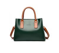 NICOLE & DORIS Sac à Main Femme Cuir PU Sac à Poignée Supérieure,Sac Portés Main Mode Avec Bandoulière Amovible Elégant Classique Chic Vintage Vert