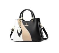 NICOLE & DORIS Sac a Main Femme Mignon Sac Petite Capacité a la Mode Sacs à Main Portés Épaule PU Cuir Sac Crossbody Fille Sac Bandoulière Multipoches Noir