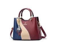 NICOLE & DORIS Sac a Main Femme Mignon Sac Petite Capacité a la Mode Sacs à Main Portés Épaule PU Cuir Sac Crossbody Fille Sac Bandoulière Multipoches Bordeaux