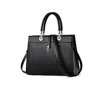 NICOLE & DORIS Sac à Main Femme Mode Sac Fourre Tout Compartiments Multiples Sac à Bandoulière Cuir PU Sac Epaule Chic et Elégant Sac Besace pour Ville Travail Business Noir