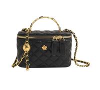 NICOLE & DORIS Sac à Main Femme Petit Sacs Bandoulière Chaine Sac Seau Mode Sac Epaule PU Cuir Sac Besace Sacs Portés Main Chic Sac Pochette Soiree Noir