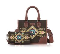 NICOLE & DORIS Sac a Main Femme,Sacs Bandoulière Universitaire Imperméable | Sac Cabas PU Cuir avec Portefeuilles 2 pièces Sacs Fourre Tout pour Travail Achats Quotidien