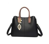 NICOLE & DORIS Sac à Main Moyen Pour Femme Pochette Sac Travail Mode Sacs Epaule Sacoche Tendance Sac à Poignée Supérieure Femme Pour Université,Sortie Quotiden Noir