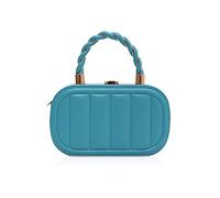 NICOLE & DORIS Sac a Main Sac Bandoulière Femme Petit Sac à Chaîne Sac Soirée Style Doux Sac à Main en PU Cuir Porté Epaule Besace Sacoche Pochette Telephone Bleu