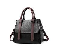 NICOLE & DORIS Sac à Main Vintage Sac Porté épaule Femme Sac à Bandoulière Léger Sac Fourre Tout Médium Sac Messenger Noir