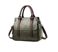 NICOLE & DORIS Sac à Main Vintage Sac Porté épaule Femme Sac à Bandoulière Léger Sac Fourre Tout Médium Sac Messenger Vert