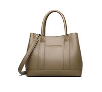 NICOLE & DORIS Sac à Poignée Supérieure Femme Sac Portés Main Mode Sac Epaule Sacoche Femme Imperméable en Simili Cuir pour Voyage Travail Achats Fête Kaki