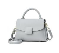 NICOLE & DORIS Sac à Poignée Supérieure Mode Sac à Main à Bandoulière Tendance Pochette de Soiree Sacs à Rabat pour Bureau, Shopping et Soirée Élégante Gris A