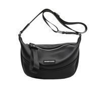 NICOLE & DORIS Sac Banane Femme Mode Moyen Sacs Bandoulière Femme Sac à Main Portés épaule Décontracté Pour un Usage Quotidien Noir