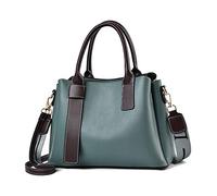 NICOLE & DORIS Sac Bandoulière Femme Sac à Main de Décontracté Cabas Sac D'épaule Tendance Sac Fourre-Tout Dame Sac de Cours PU Cuir Sac Epaule Classique Chic Vert