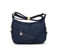 NICOLE&DORIS Sac bandoulière pour femme, bleu foncé, L, Sac à main