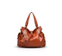 Nicole&Doris Sac Dames Mode Sac Bandoulière Portable Sac Souple Femmes Messenger Marron