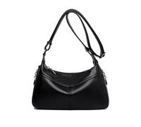 NICOLE & DORIS Sac d'épaule Femme Petit Sacs à Bandoulière Vintage Sac à Main Femme Cuir PU Mode Ville Classique Pratique Elégant Noir