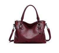 NICOLE & DORIS Sac Fourre Tout Femme Grand Sac a Main Rétro Sac Cabas Bandoulière en Cuir Souple PU Sacs Portés Epaule Hobo Bag pour le Travail Shopping Voyage Violet