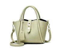 NICOLE & DORIS Sac Poignée Supérieure Femme,Sacs Seau,Sac d'épaule Femme Petit PU Cuir,Sac Portés Main Mode,pour Voyage Travail Usage Quotidien Vert pomme