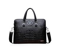 NICOLE & DORIS Sac pour ordinateur portable pour femme, Grand sac fourre-tout en cuir synthétique pour travail rétro, Noir, A, L