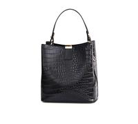 NICOLE & DORIS Sac Seau Femme Petit Sac a Main Crocodile Sac Bandouliere Chic Mini Sac Epaule PU Cuir Sacs Besace Pochette pour les Voyages, Shopping, Travail Noir