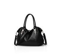 Nicole&Doris Sac Souple Nouveau Sac Dames Classique de la Mode Casual Sac bandoulière Portable Femmes Messenger Sacs Femme Sac à Main(Black)