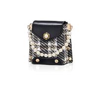 NICOLE & DORIS Sac Téléphone Portable Femme - Bandoulière Mignon Mini Epaule en PU Cuir - Pochette Téléphone Portable à Main Petite Fille Crossbody Noir