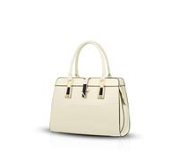 Nicole&Doris Sacs à main pour dames nouveau shell en cuir verni de mode épaule portable Messenger Bag for Women(Creamy-white)