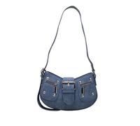 NICOLE & DORIS Sacs à Main Bandoulière Rétro Sac Portés Epaule Petit Sac D'épaule PU Cuir Sac Besace Sac Messenger Sac Telephone Portable Bleu Foncé