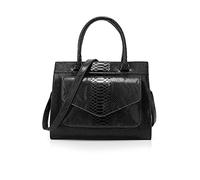 NICOLE & DORIS Sacs à Main en Cuir Sac à Bandoulière pour Femmes Sac Cabas Grand Format Sac Epaule Impermeable Sac Crocodile Noir