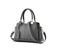 NICOLE & DORIS Sacs à main Femme Sacs à la mode pour dames Sacs à bandoulière avec poignée haut en cuir PU gris