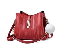 NICOLE & DORIS Sacs à Main Portés Main Femme de la Mode,Sac Fourre Tout,Sac Dames Élégant Épaule Femmes,Moyen Sac bandoulière femme en Cuir PU Bordeaux