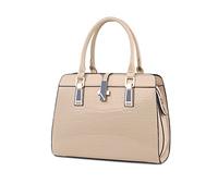 Nicole&Doris Sac à Main pour Femme Sac de la Mode Sac D'épaule Sac à Main en Cuir Verni Sac Fourre-Tout Sac à bandoulière Kaki