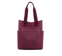NICOLE & DORIS Sacs Fourre Tout en Nylon,Sac de Courses à Compartiment Femme,Grand Sac à Main Simple, pour le Travail Bureau Voyage Shopping Université Violet