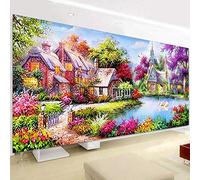 Nicole Knupfer Kit de peinture diamant 5D à faire soi-même - Kit complet - Peinture de paysage - Artisanat - Point de croix - Décoration murale pour la maison (120 x 50 cm)