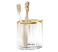 Nicole Miller Accessoires de Salle de Bain Louise Collection, Porte-Brosse à Dents, Transparent